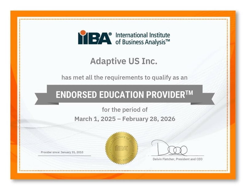 Adaptive US EEP Certificate 2025