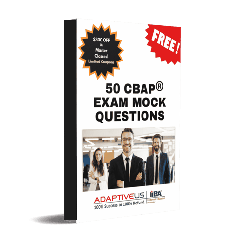 CBAP 50 Mock Questions eBook Cover - Book format v1.0-2